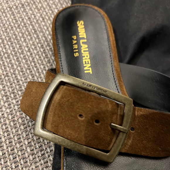 Saint Laurent suede mule - Size 37.5 - Picture 2 of 5